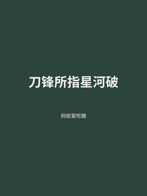 刀锋所指星河破 封面