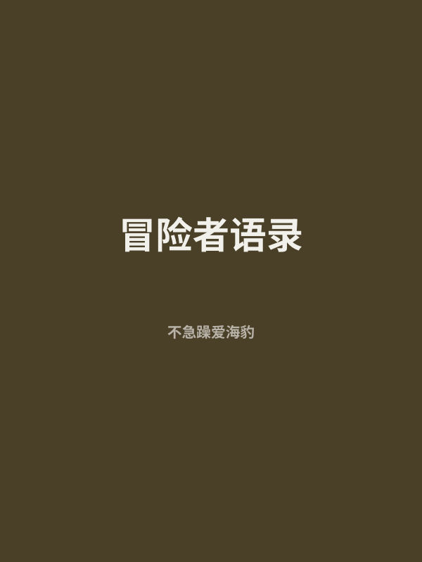 冒险者语录 封面