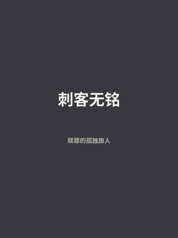 刺客无铭 封面