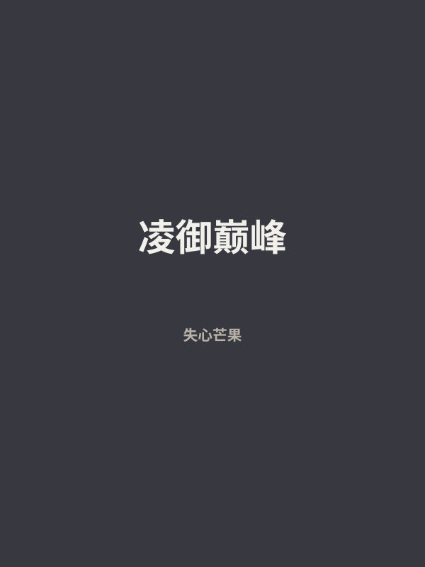 凌御巅峰 封面